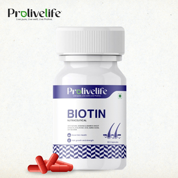 Picture of Biotin Supplement for Hair, with Sesbania, Bamboo Shoot | Veg. Capsules
